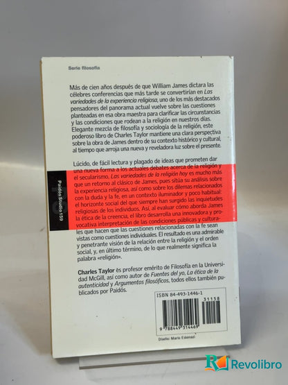 Foto 2 de Las variedades de la religión hoy de Charles Taylor, libro de segunda mano