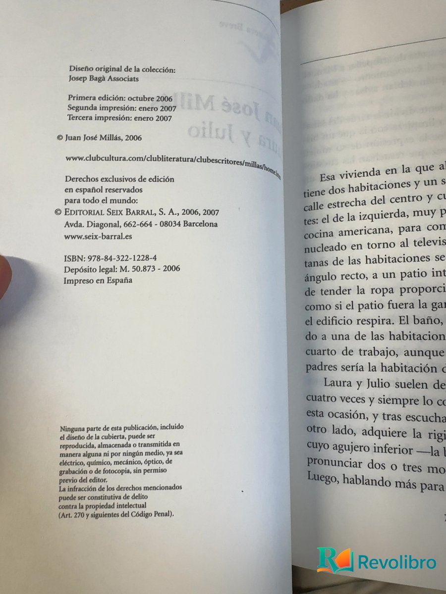 Foto 3 de Laura y Julio de Juan José Millás, libro de segunda mano