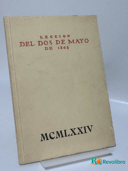 Portada de Lección del dos de mayo de 1808 de Don José Palao Aranda, libro de segunda mano