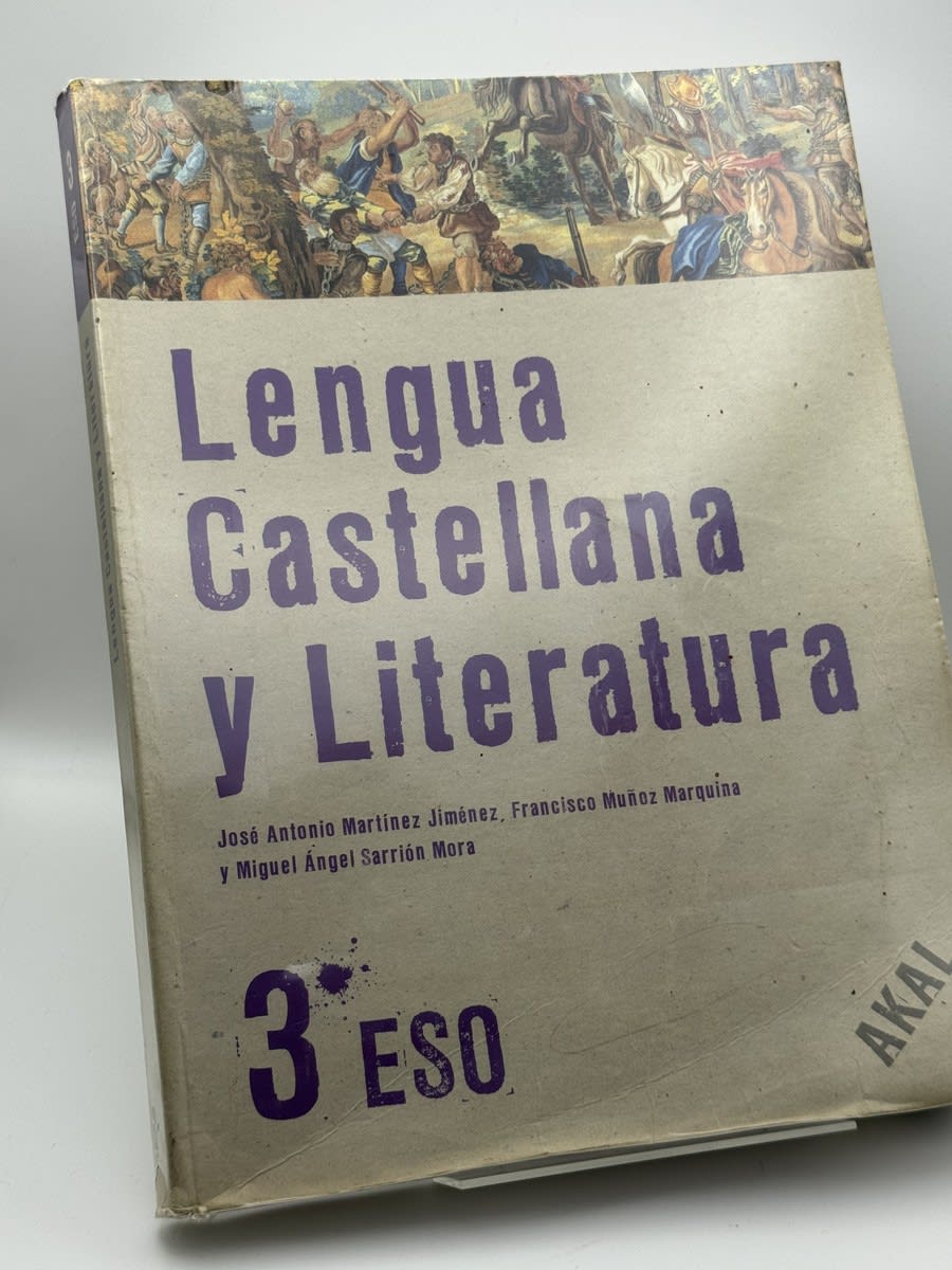 Portada de Lengua Castellana y Literatura 3.o ESO - José Antonio Martínez Jiménez de José Antonio Martínez Jiménez, libro de segunda mano