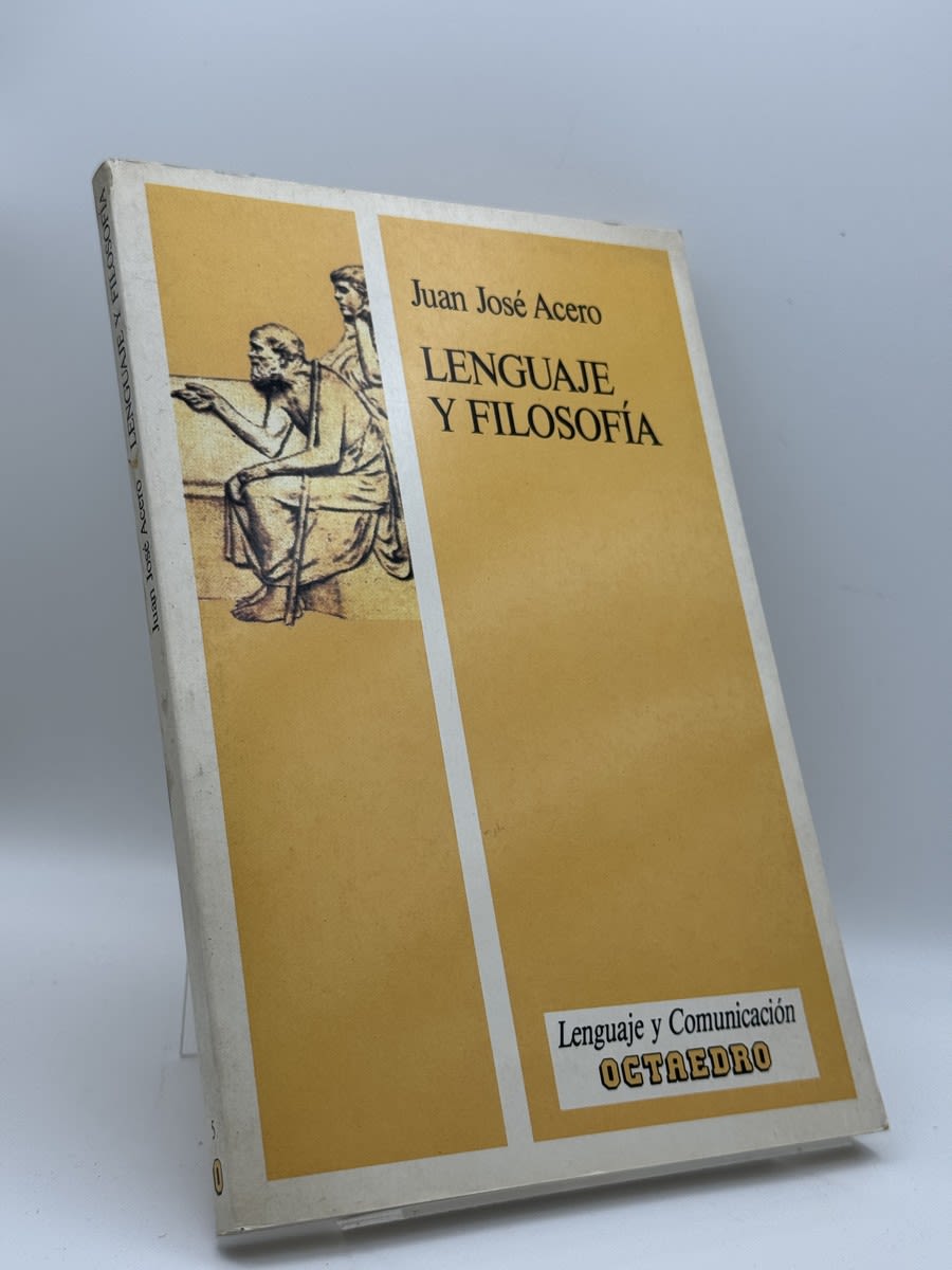 Portada de Lenguaje y filosofía de Juan José Acero, libro de segunda mano