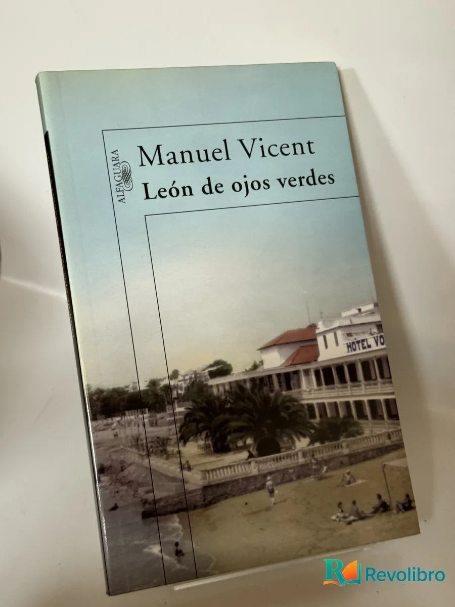 Portada de León de ojos verdes de Manuel Vicent, libro de segunda mano
