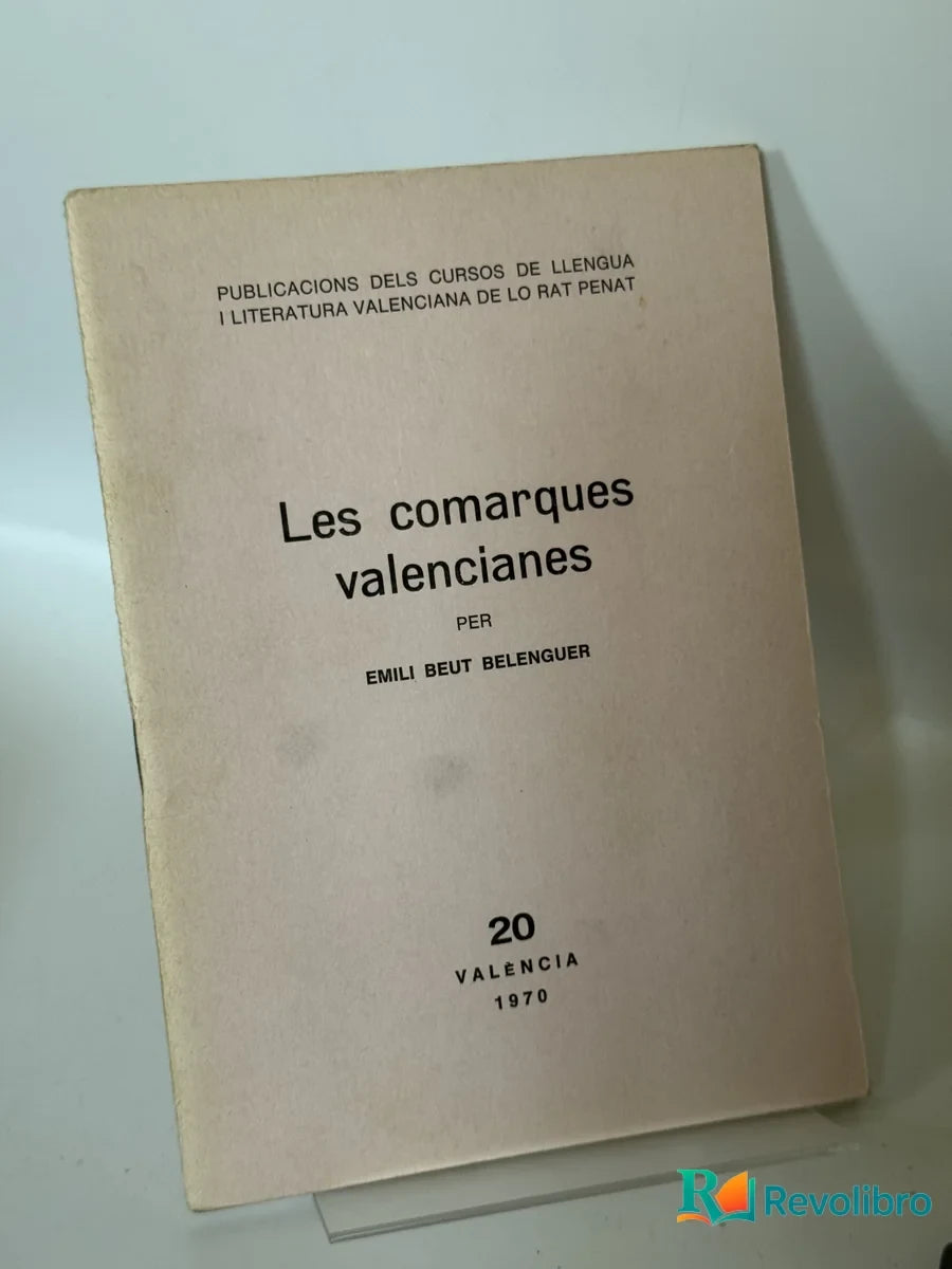 Portada de Les comarques valencianes de Emili Beut Belenguer, libro de segunda mano