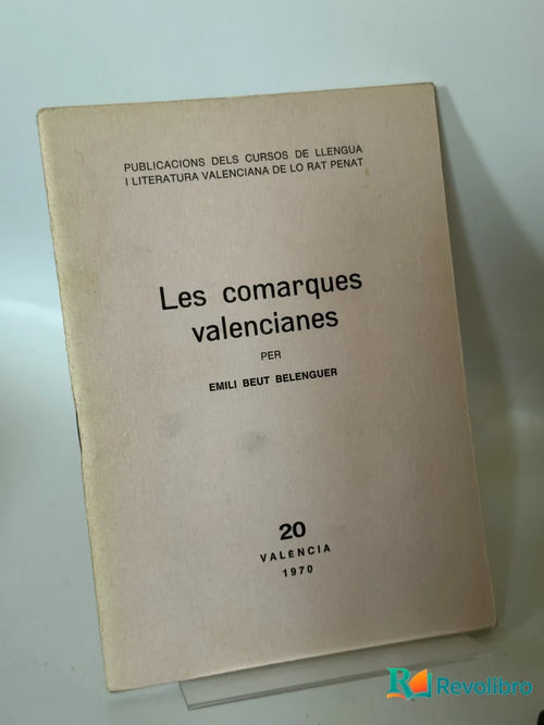 Portada de Les comarques valencianes de Emili Beut Belenguer, libro de segunda mano