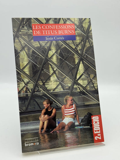 Portada de Les confessions de Titus Burns de Jesús Cortés, libro de segunda mano