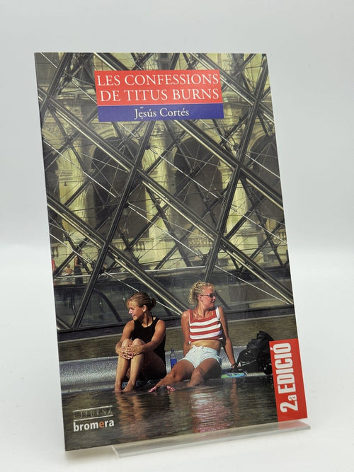 Portada de Les confessions de Titus Burns de Jesús Cortés, libro de segunda mano