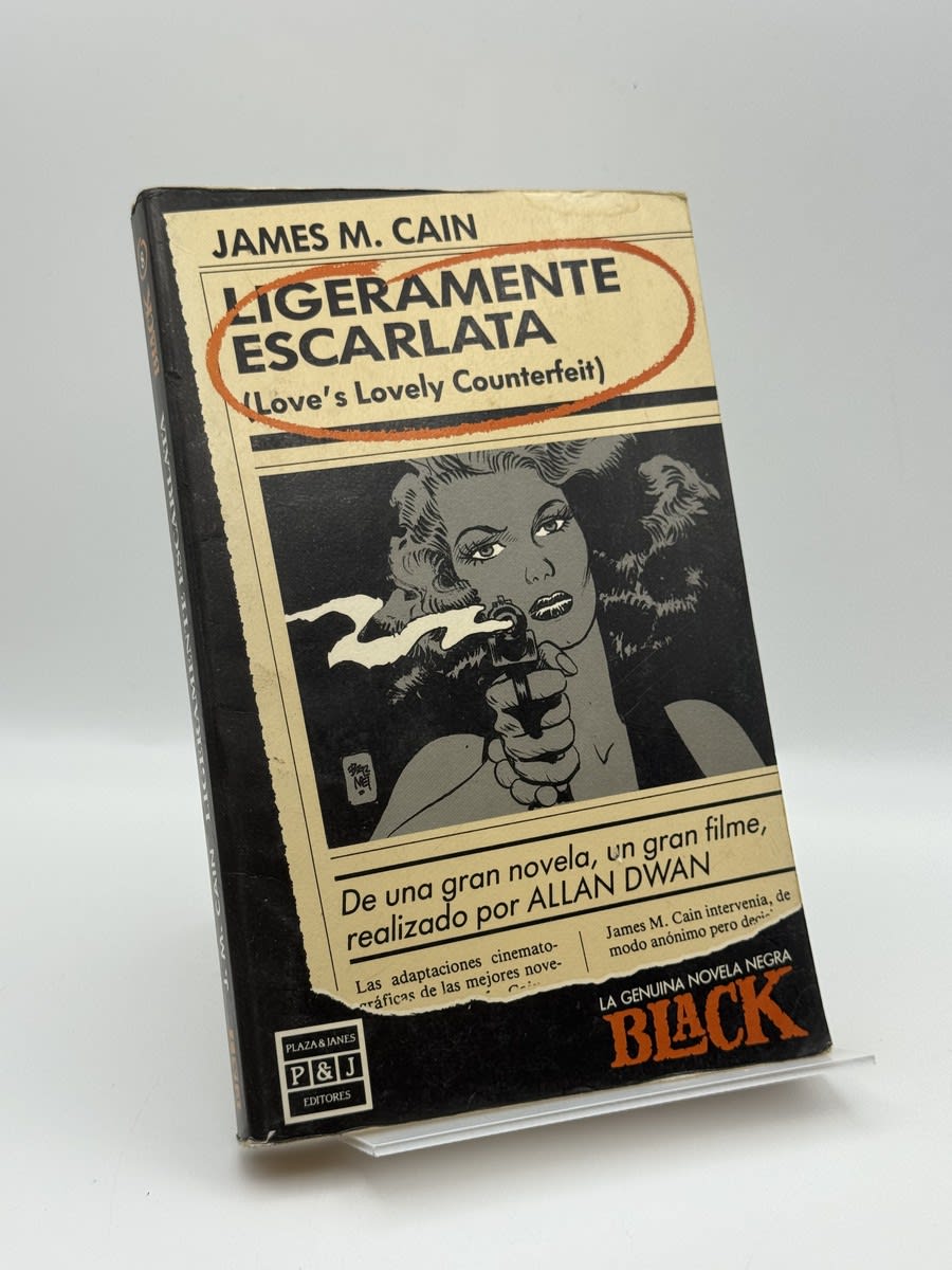 Portada de Ligeramente escarlata - James M. Cain de James M. Cain, libro de segunda mano