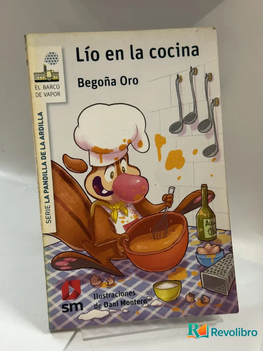 Portada de Lío en la cocina de Begoña Oro, libro de segunda mano