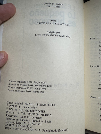 Lo pequeño es hermoso - E. F. Schumacher - Imagen 3