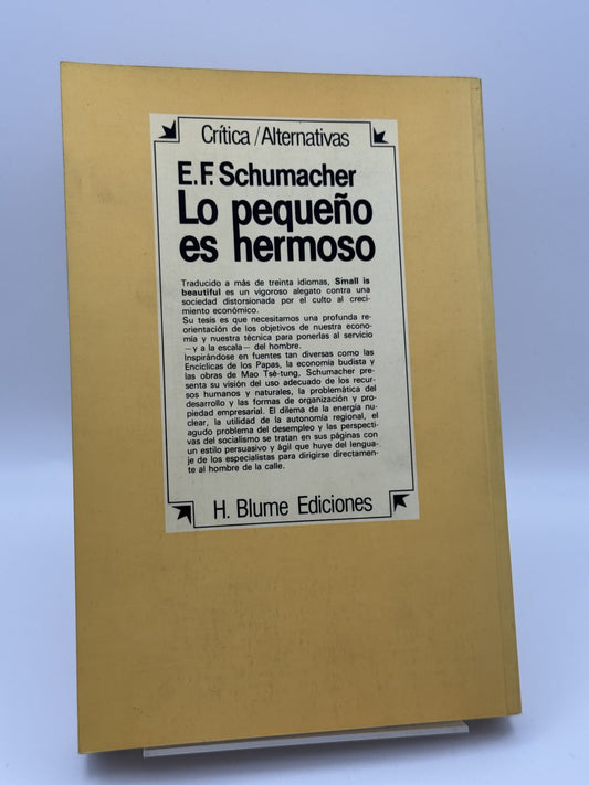 Lo pequeño es hermoso - E. F. Schumacher - Imagen 2