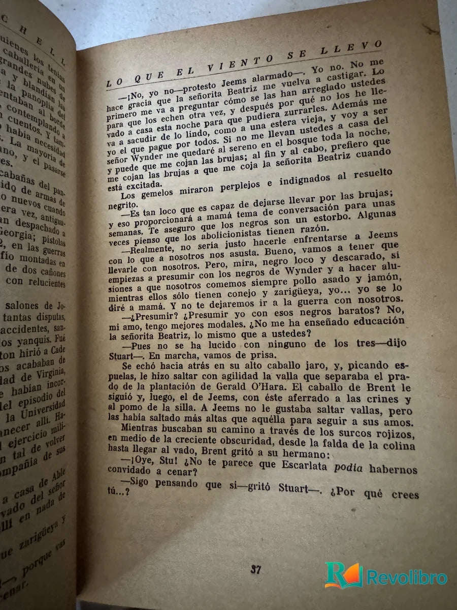 Foto 4 de Lo Que el Viento se Llevo de Margaret Mitchell, libro de segunda mano