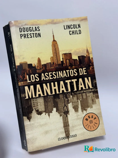 Portada de Los Asesinatos de Manhattan de Douglas Preston, libro de segunda mano