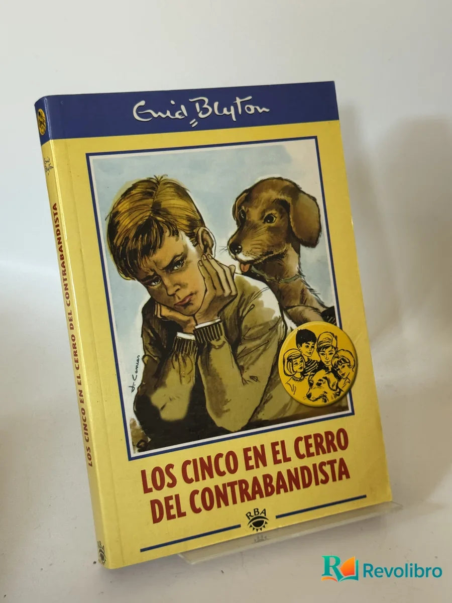 Portada de Los cinco en el cerro del contrabandista de Enid Blyton, libro de segunda mano