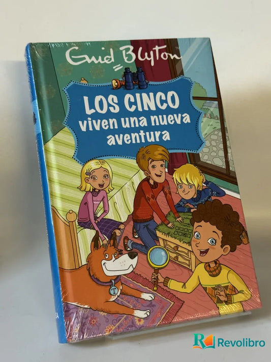 Portada de LOS CINCO viven una nueva aventura de Enid Blyton, libro de segunda mano