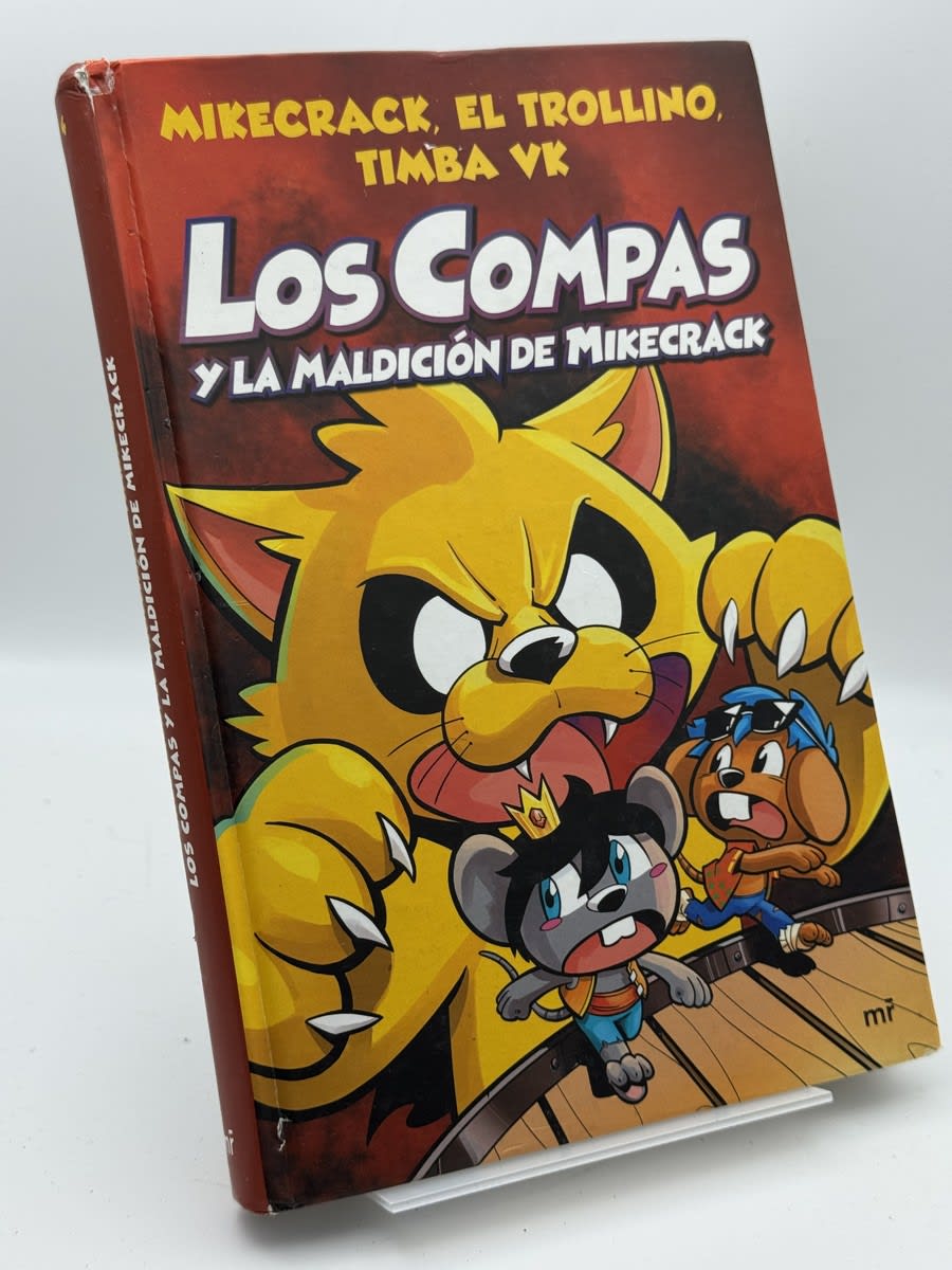 Portada de Los Compas y la maldición de Mikecrack - Mikecrack, El Trollino y Timba Vk de Mikecrack, libro de segunda mano