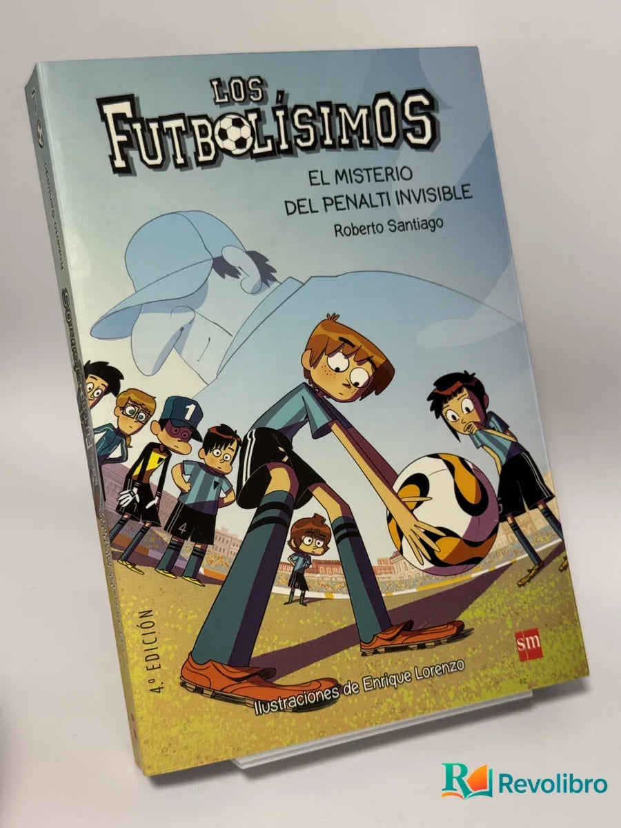 Portada de Los Futbolísimos: El misterio del penalti invisible de Roberto Santiago, libro de segunda mano