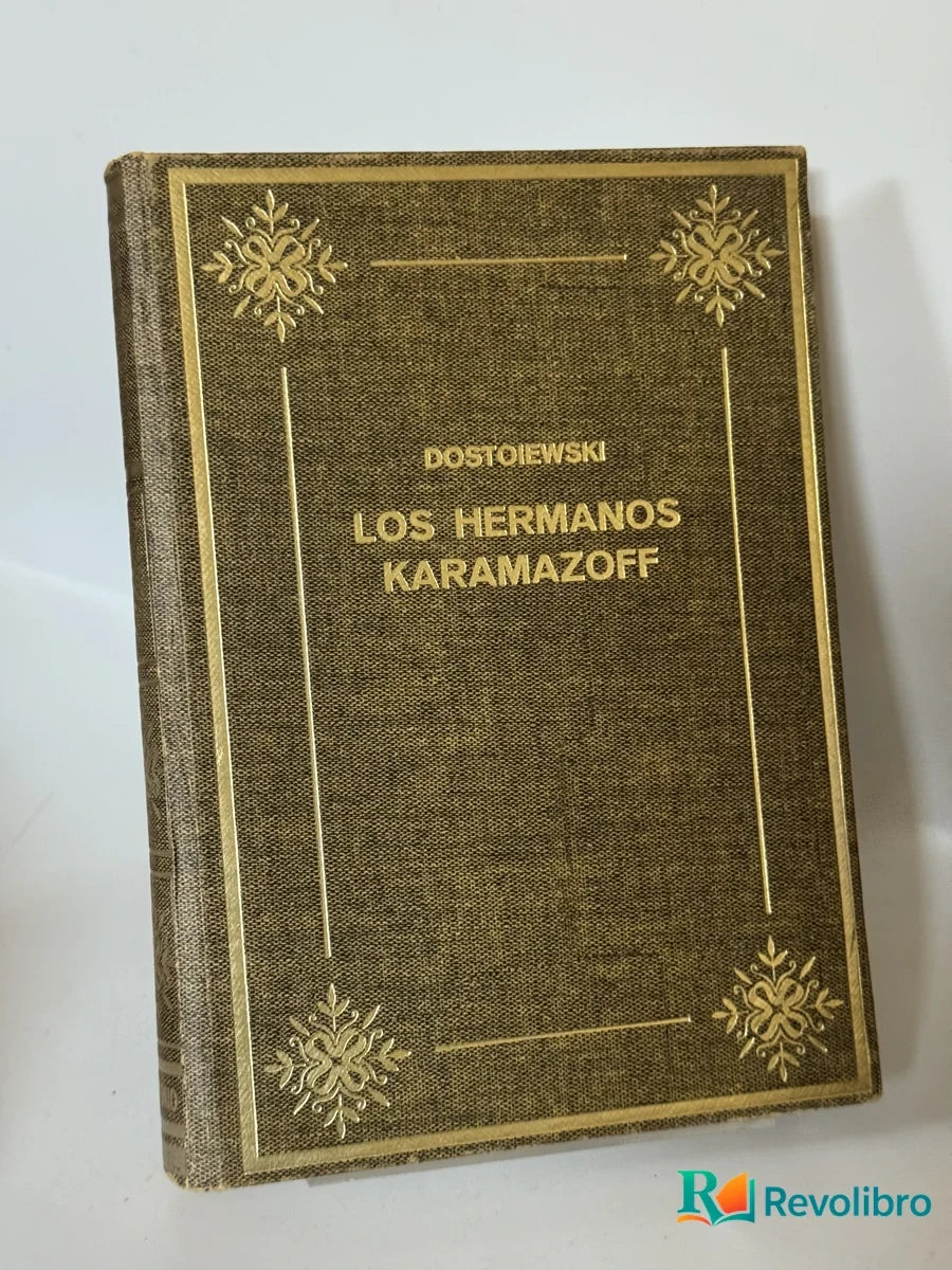 Portada de Los Hermanos Karamazoff de Dostoiewski, libro de segunda mano