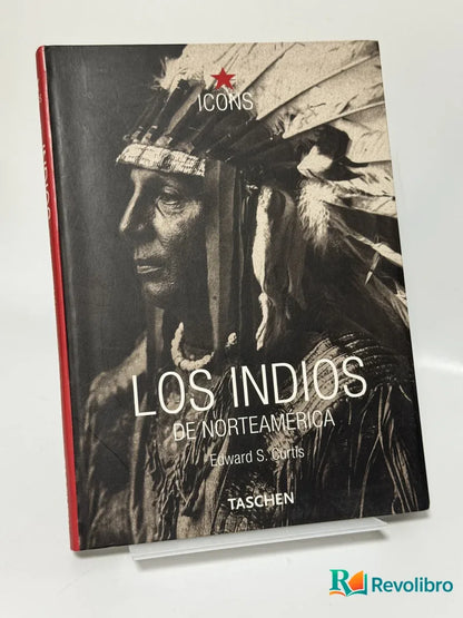 Portada de Los Indios de Norteamérica de Edward S. Curtis, libro de segunda mano