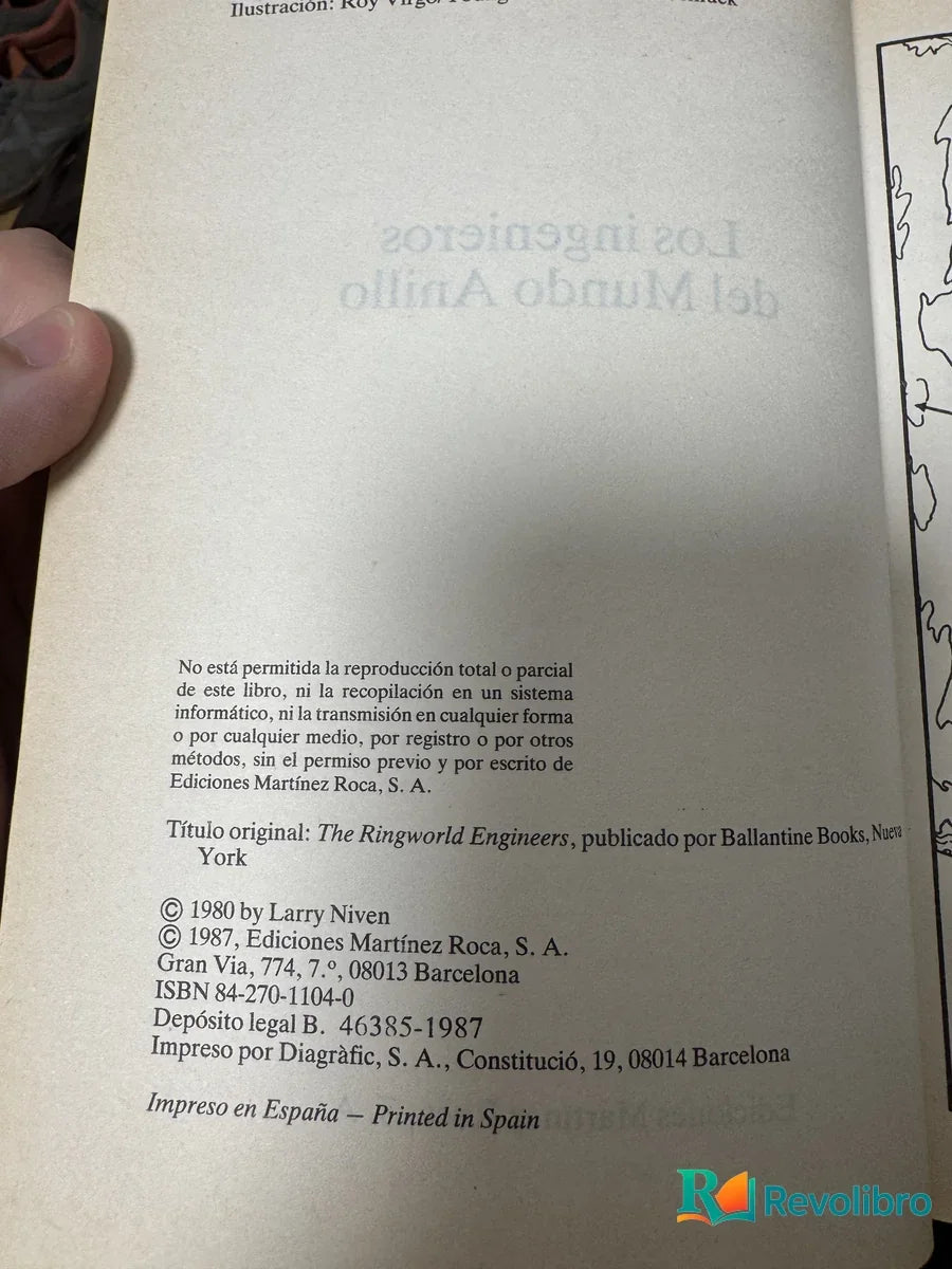 Foto 2 de Los ingenieros del mundo anillo de Larry Niven, libro de segunda mano
