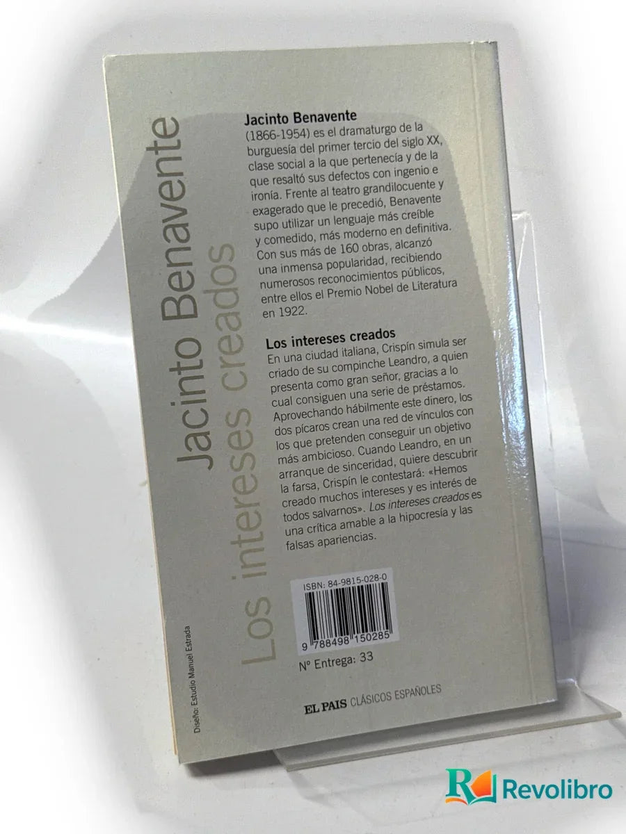 Foto 2 de Los intereses creados de Jacinto Benavente, libro de segunda mano