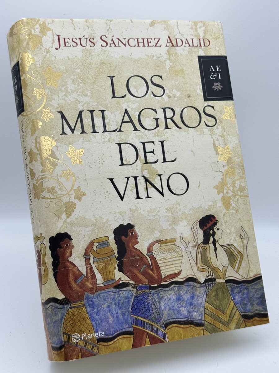 Portada de Los milagros del vino - Jesús Sánchez Adalid de Jesús Sánchez Adalid, libro de segunda mano