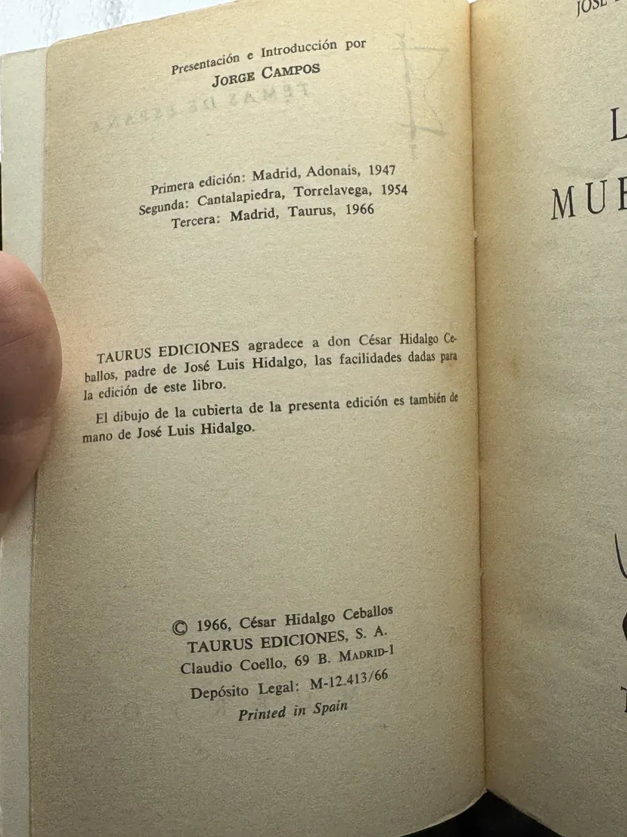 Foto 2 de LOS MUERTOS de JOSE LUIS HIDALGO, libro de segunda mano