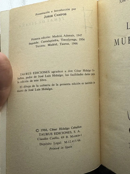 Foto 2 de LOS MUERTOS de JOSE LUIS HIDALGO, libro de segunda mano