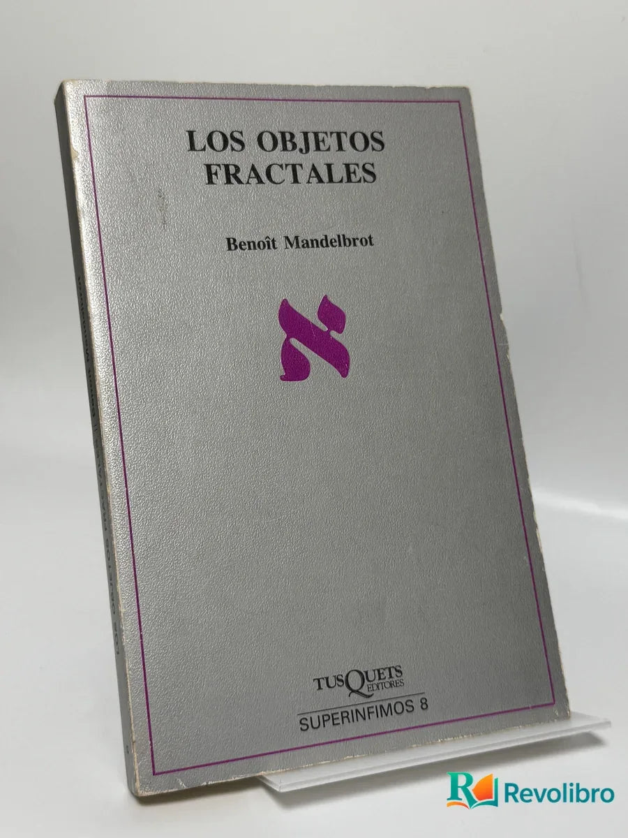 Portada de Los Objetos Fractales de Benoît Mandelbrot, libro de segunda mano