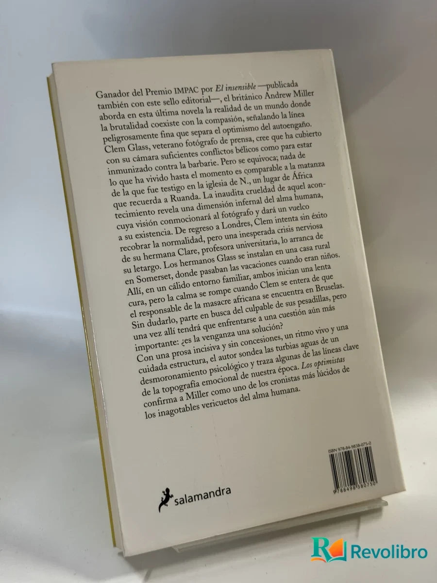 Foto 2 de Los Optimistas de Andrew Miller, libro de segunda mano