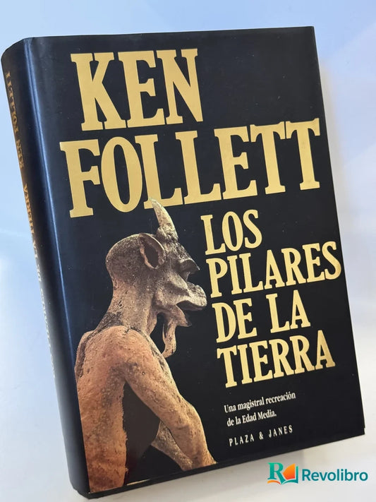 Portada de Los Pilares de la Tierra de Ken Follett, libro de segunda mano