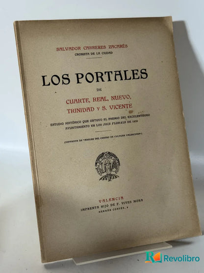 Portada de Los Portales de Salvador Carreres Zacarés, libro de segunda mano
