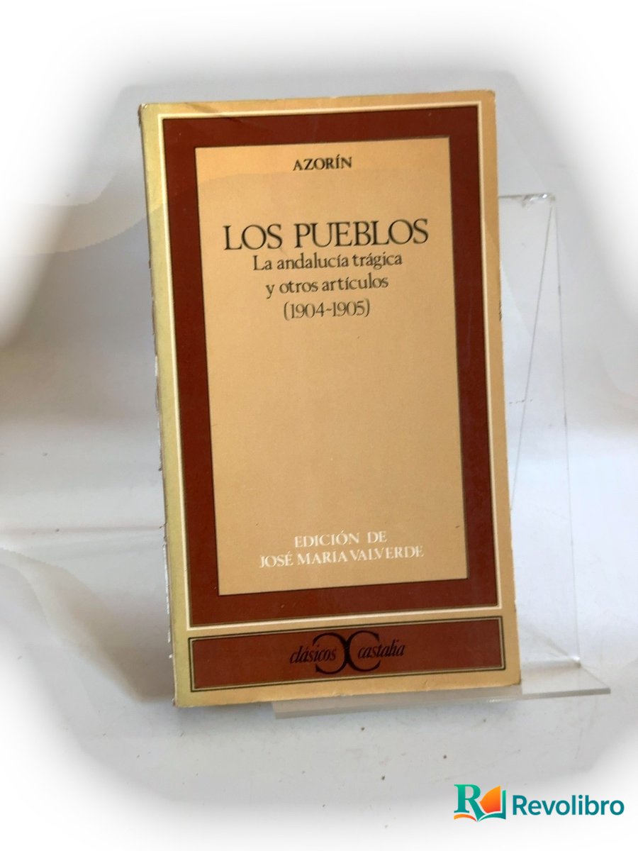 Portada de Los pueblos de Azorín, libro de segunda mano