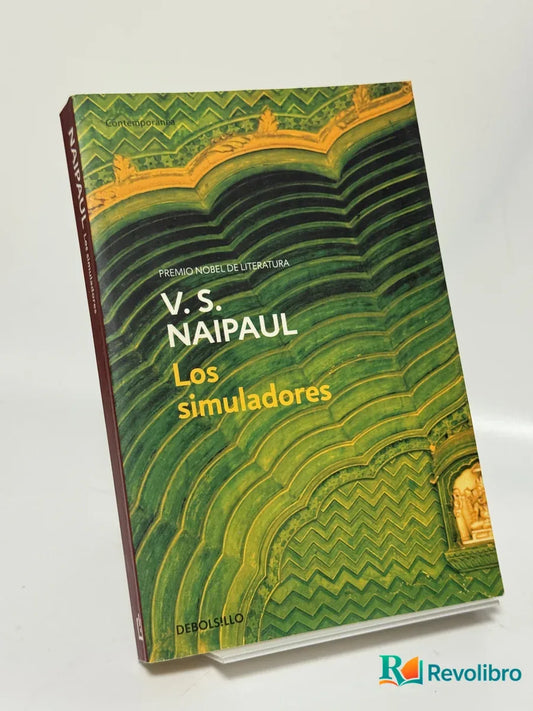 Portada de Los simuladores de V. S. Naipaul, libro de segunda mano