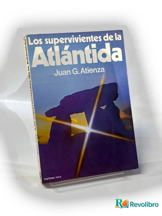 Portada de Los supervivientes de la Atlántida - 1ª edición - Firmado de Juan G. Atienza, libro de segunda mano