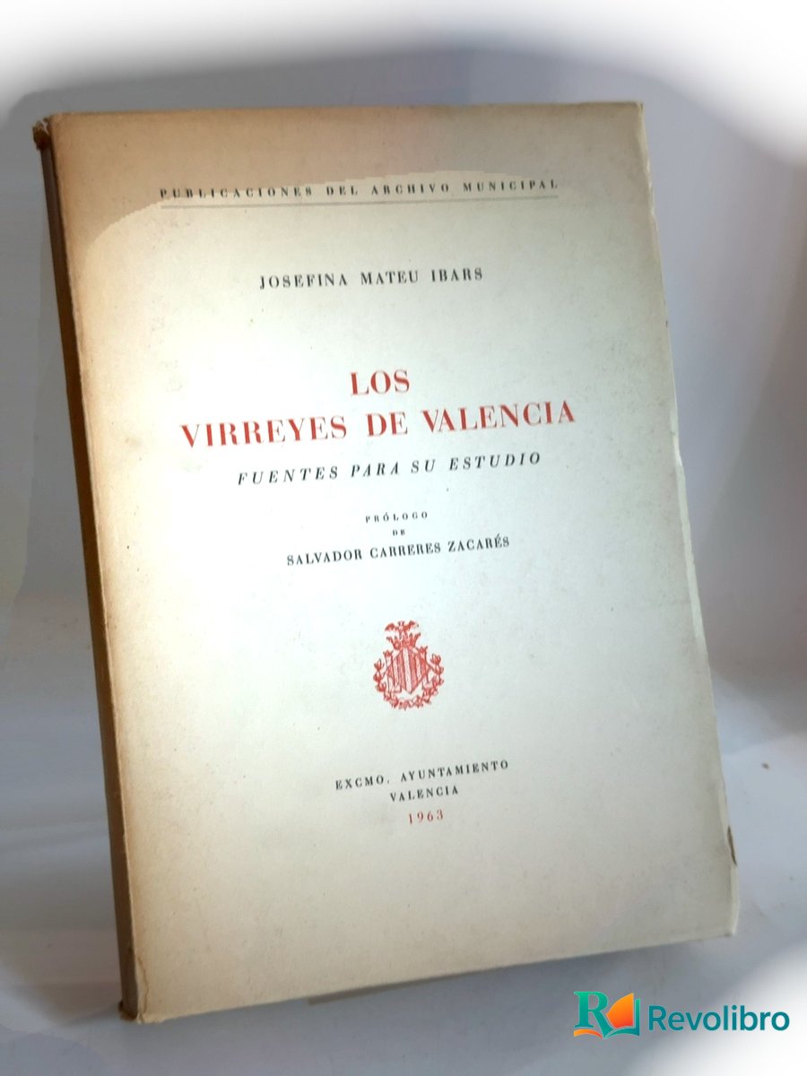 Portada de Los virreyes de Valencia - 1ª edición de Josefina Mateu Ibars, libro de segunda mano