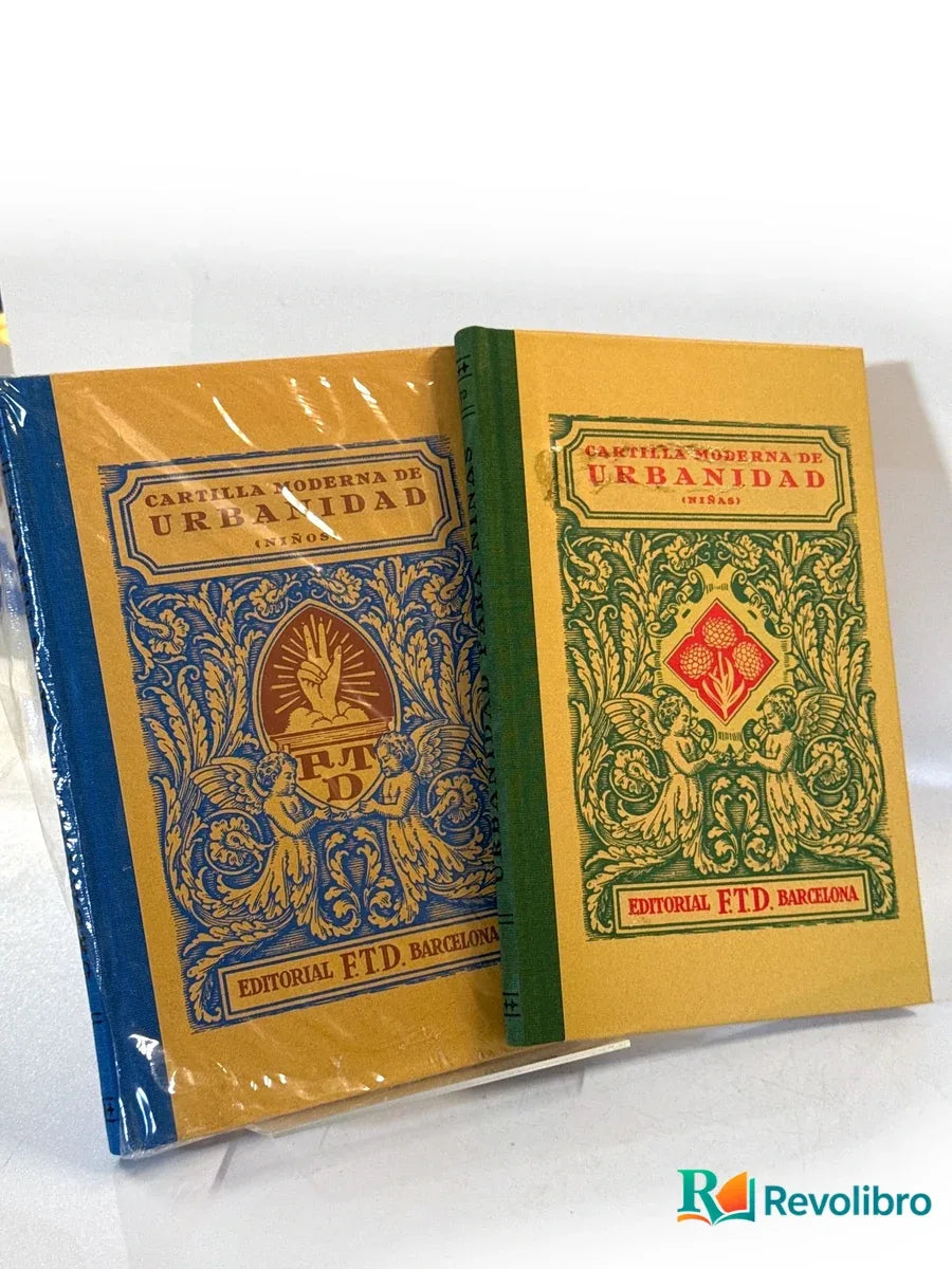 Portada de Lote 2 libros Cartilla moderna de urbanidad de F.T.D, libro de segunda mano