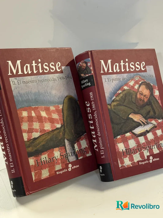 Portada de Lote 2 tomos Matisse de Hilary Spurling, libro de segunda mano