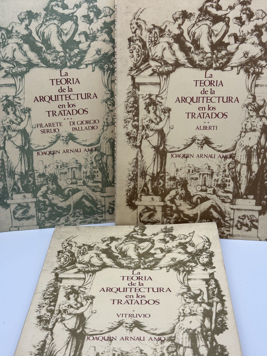 Portada de Lote 3 tomos La teoría de la arquitectura en los t... - Joaquín Arnau Amo, Filar de Joaquín Arnau Amo, libro de segunda mano