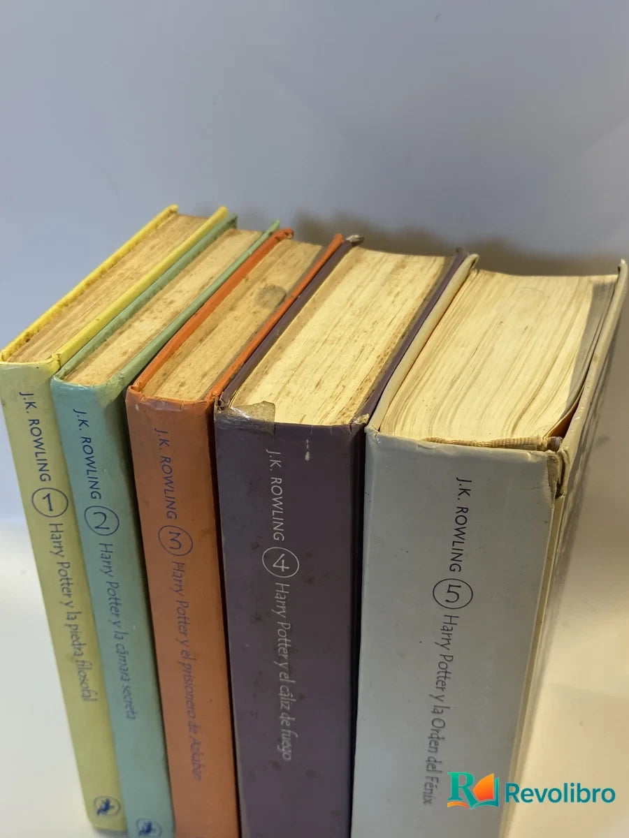Foto 2 de Lote 5 libros Harry Potter de J.K. Rowling, libro de segunda mano