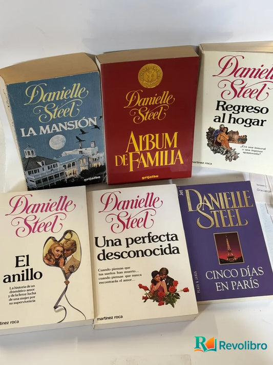Portada de Lote 6 libros de Danielle Steel, libro de segunda mano