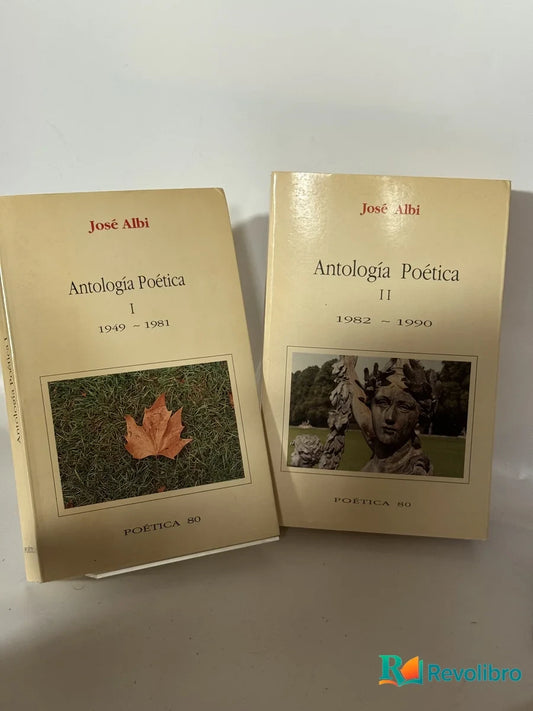 Portada de Lote Antología Poética 2 tomos de José Albi, libro de segunda mano