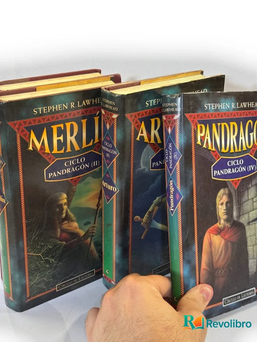Portada de Lote Ciclo Pendragón 4 libros de Stephen R. Lawhead, libro de segunda mano