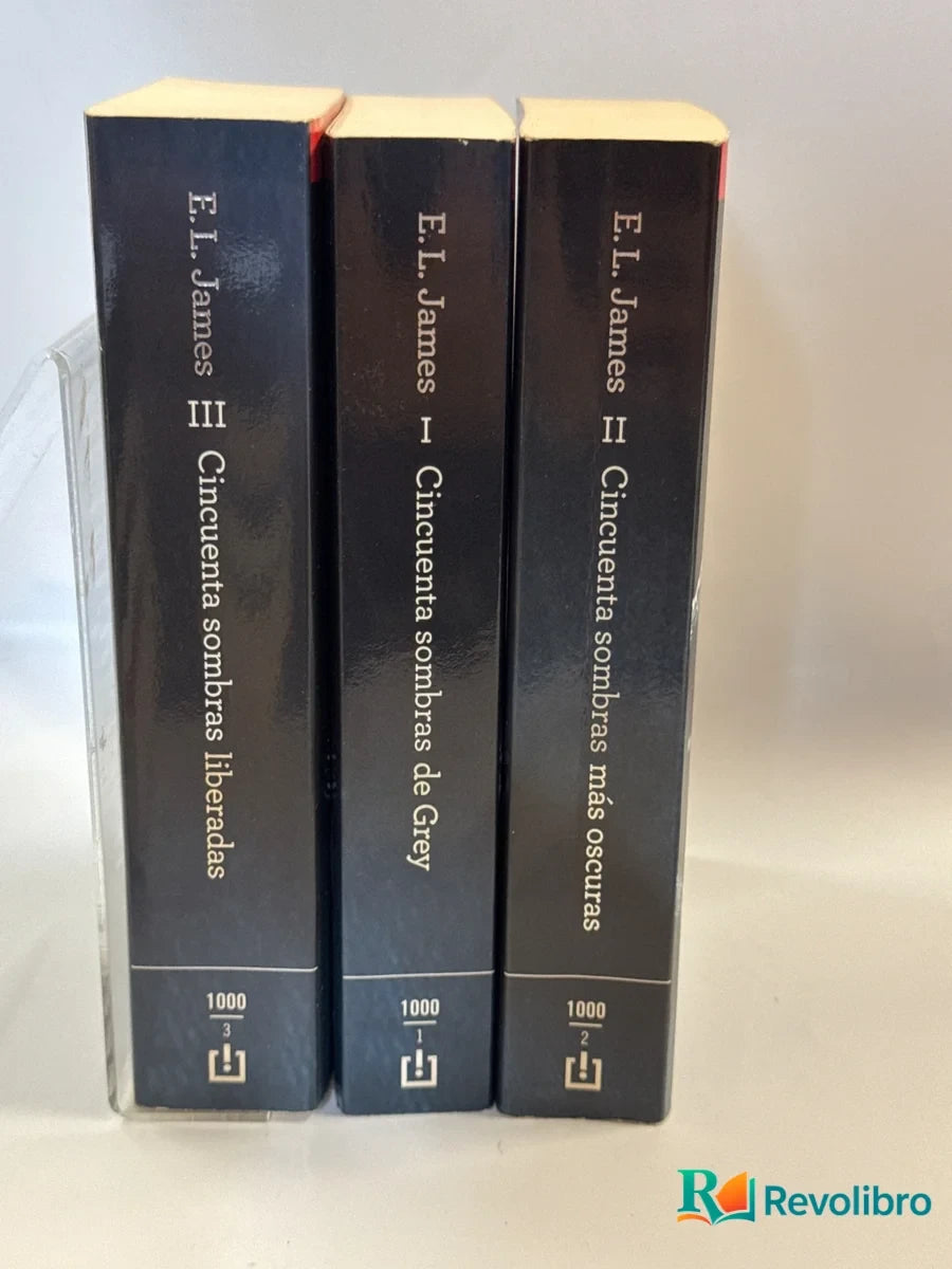 Foto 2 de Lote Cincuenta sombras 3 libros de E.L. James, libro de segunda mano