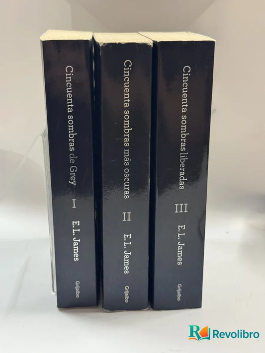Portada de Lote Cincuenta sombras de Grey de E.L. James, libro de segunda mano