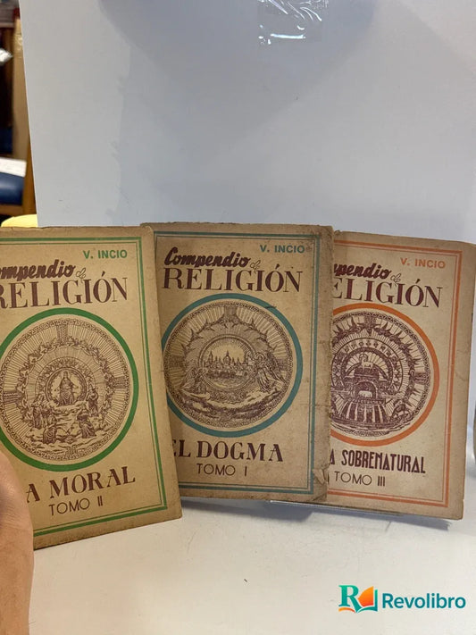 Portada de Lote Compendio de Religión 3 libros de V. Incio, libro de segunda mano