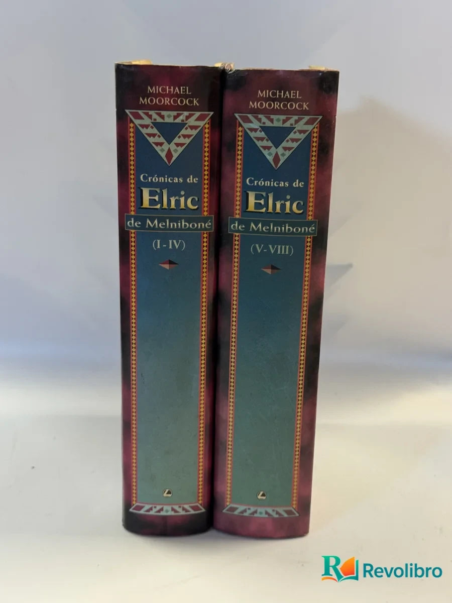 Foto 2 de Lote Crónicas de Elric de Melniboné de Michael Moorcock, libro de segunda mano