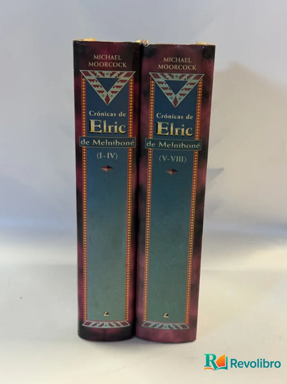 Foto 2 de Lote Crónicas de Elric de Melniboné de Michael Moorcock, libro de segunda mano