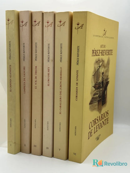 Portada de Lote el capitán Alatriste 6 libros de Arturo Pérez-Reverte, libro de segunda mano