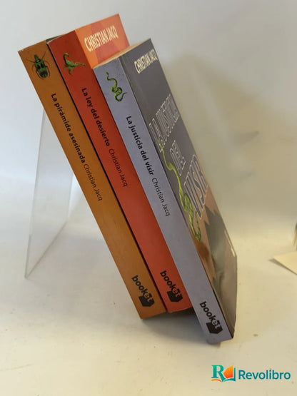 Foto 2 de Lote El juez de Egipto trilogía de Christian Jacq, libro de segunda mano