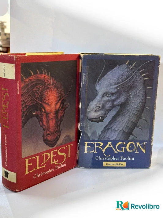 Portada de Lote Eragón 2 libros de Christopher Paolini, libro de segunda mano